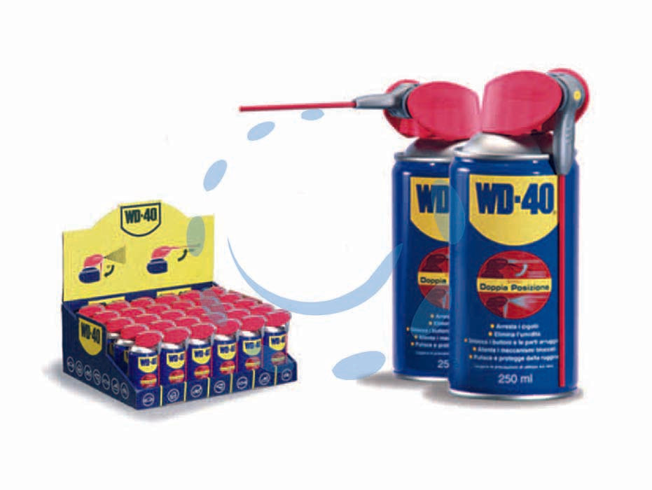 Wd-40 lubrificante spray multiuso 5 funzioni ml.250+40 gratis - ml.250+40 spray c/erogatore a doppia posizione - IDROREPELLENTE: permette il formarsi di una barriera perfetta contro l'umidità, elimina rapidamente i cortocircuiti da umidit...