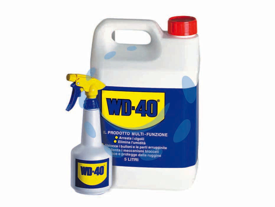 Wd-40 lubrificante multiuso 5 funzioni ml.5000 - ml.5000 in lattina + dosatore spray - IDROREPELLENTE: permette il formarsi di una barriera perfetta contro l'umidità, elimina rapidamente i cortocircuiti da umidit...