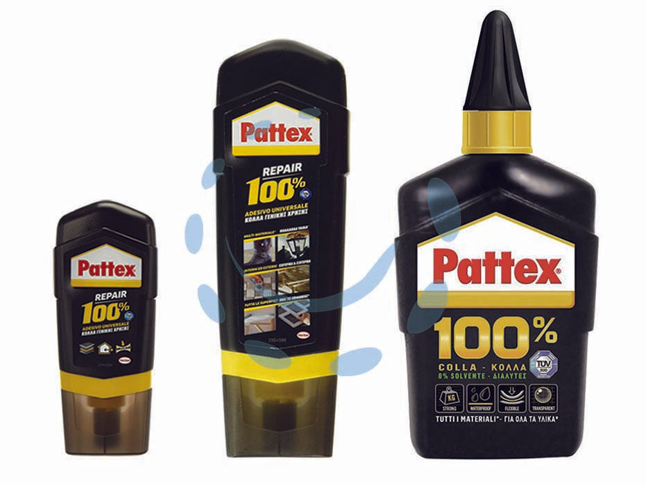 Pattex colla universale 100% - gr.50 in blister - adesivo universale di nuova generazione a base 'FLEXTEC', ideale per molteplici applicazioni, dalle riparazioni ai montaggi, ...