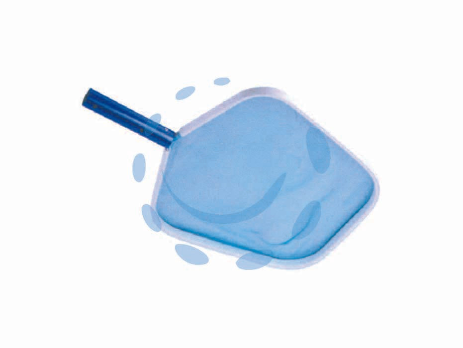 Retino piatto da superficie in alluminio senza manico per piscine - cm.34x35/49 - struttura in alluminio e retino in plastica