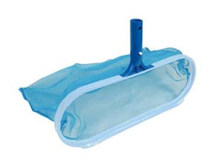 Retino di fondo in alluminio senza manico per piscine - cm.46x20 - struttura in alluminio e retino in plastica