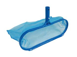 Retino di fondo in plastica senza manico per piscina - cm.42x17 - struttura e retino in plastica