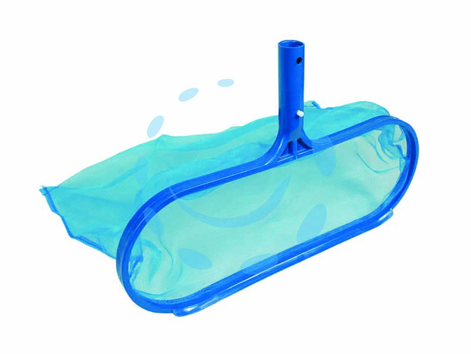 Retino di fondo in plastica senza manico per piscina - cm.42x17 - struttura e retino in plastica