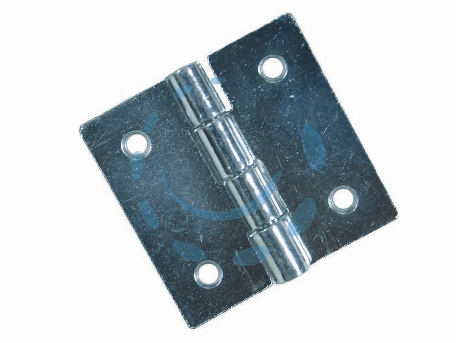 Cerniere quadre perno fisso art.121 - mm.31,5x31,5x0,8 - in acciaio zincato