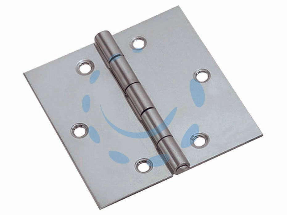 Cerniere quadre acciaio inox perno fisso - mm.30x30x0,8 - acciaio inox (art.3317)