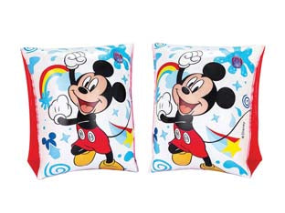 Braccioli gonfiabili disney  3-6 anni - cm.23x15 - peso gr.170 (art.91002) - 2 disegni assortiti: minnie e topolino