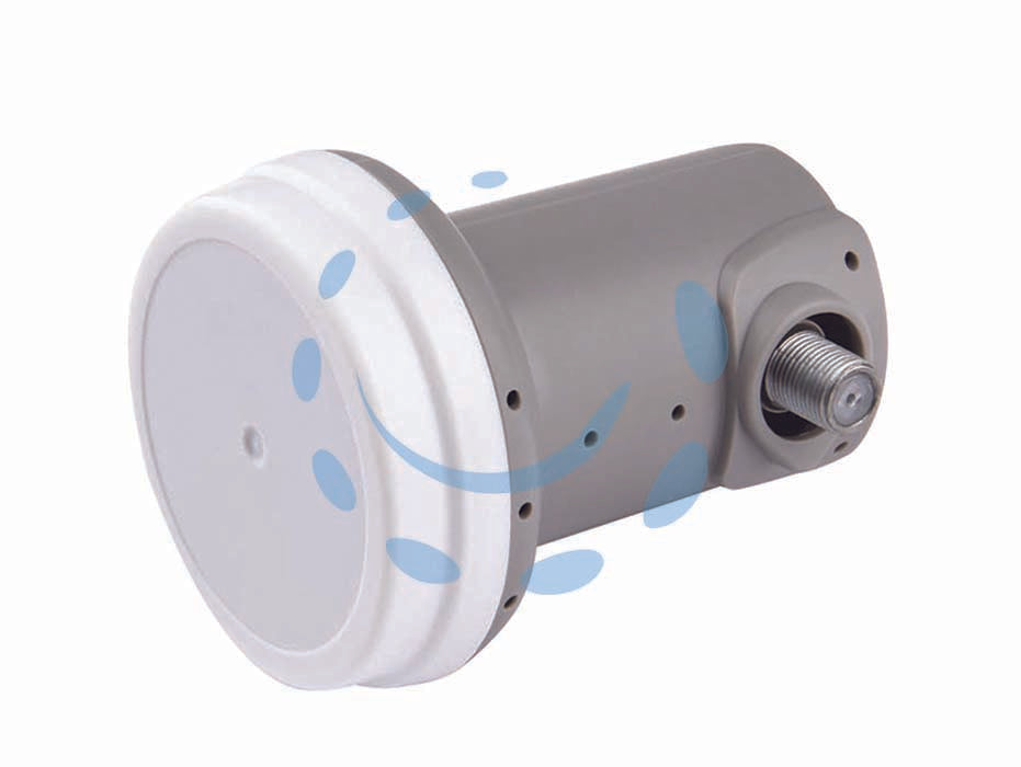 Illuminatore lnb per parabola universale 1 uscita - 1 uscita - connettori tipo F - ø mm.40 - convertitore universale, impendenza (Ohm) 75, frequenza ingresso (GHz): 10.7-11.7 (low band) 11.7-12.75 (high band), frequenz...