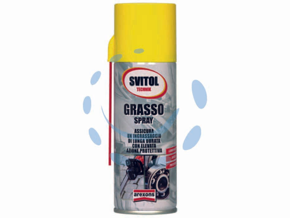 Svitol technik grasso spray - ml.200 in bombola spray (2180) - applicazione: lubrificazione a lunga durata e alta prestazione, anti-attrito, lubrificante casa, porte, serrature, lubrifican...