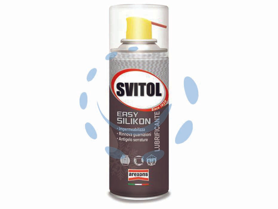 Svitol easy silikon spray - ml.200 in bombola spray (2324) - applicazione: lubrificante, protezione dall'umidità e dal gelo, espelle l'umidità, protegge serrature e meccanismi, impermeab...