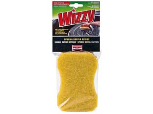 Wizzy spugna doppia azione - mm.165x110x70h. (1602) - applicazione: lavaggio auto, spugna morbidissima superassorbente a doppia azione auto con pratico lato rimuovi moscerini