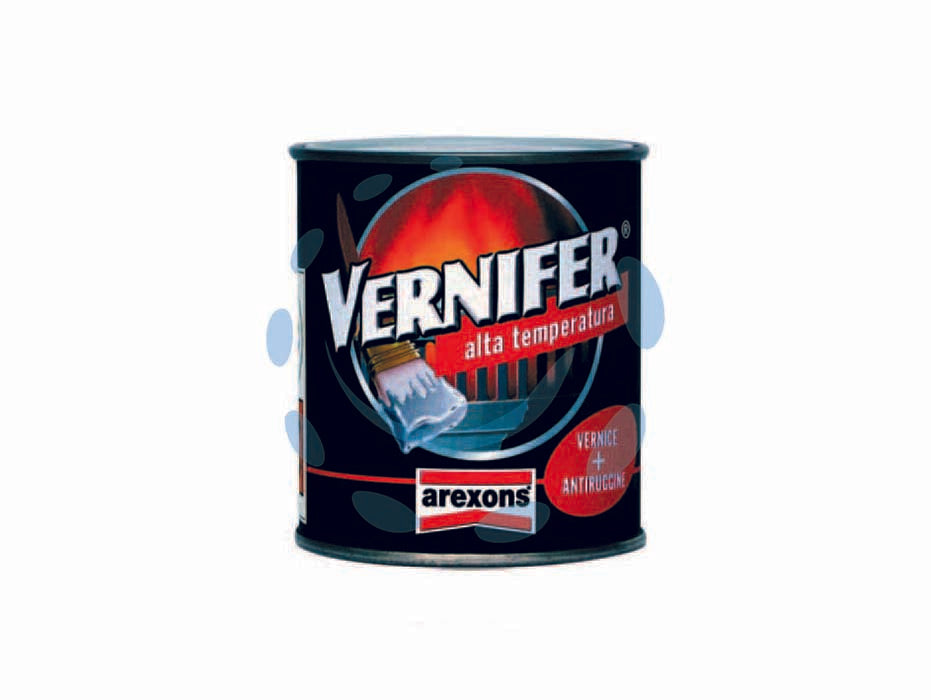 Vernifer alta temperatura - nero satinato (4765) ml.500 - applicazione: ideale per barbecue, stufe, tubi di stufe, caldaie, camini, ecc., in un solo prodotto: vernice a smalto antirug...