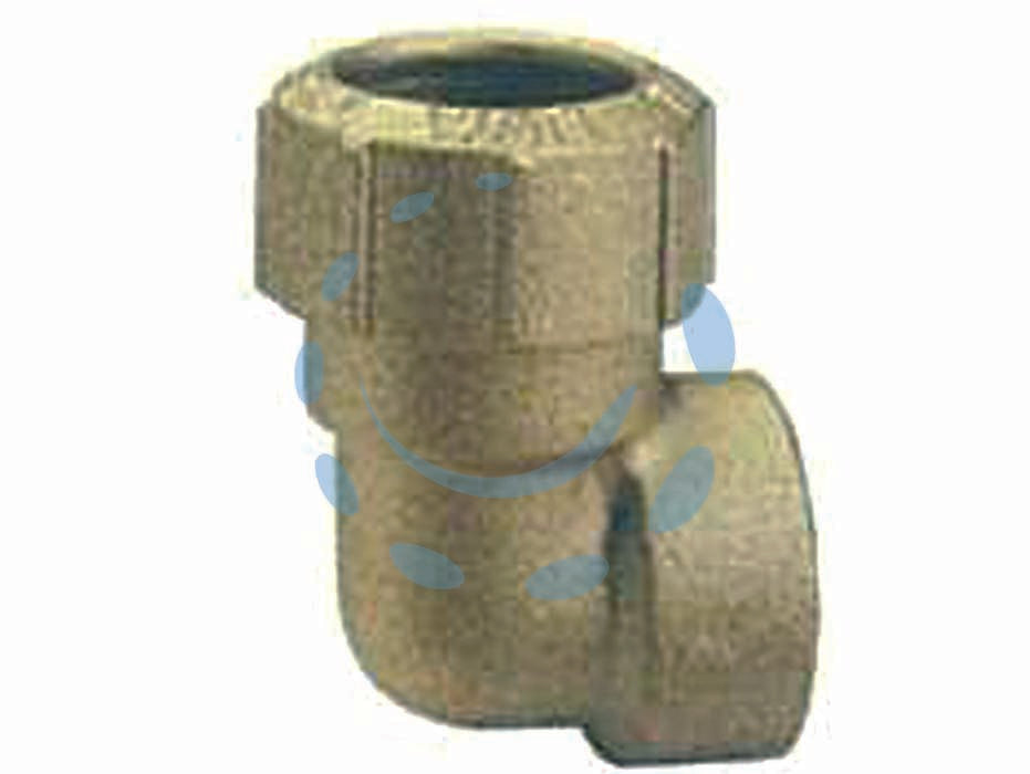 Raccordo vx a l f per tubo polietilene art.045 - F 1' x ø mm.32 - raccordo a L femmina, corpo ottone, temperatura minima e massima di esercizio -20°C, 110°C, pressione nominale 25bar, adatto ...