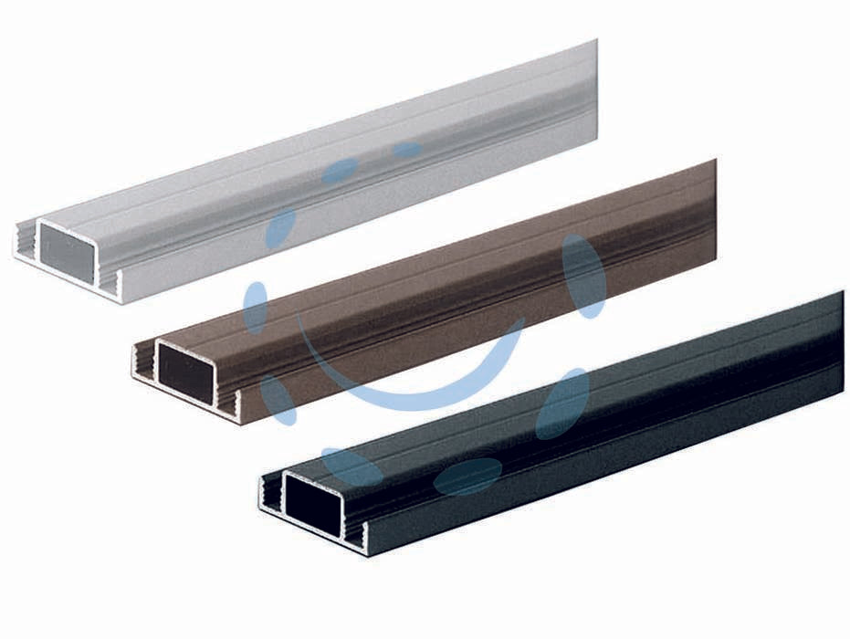 Profilo traverso in alluminio x zanzariera linea b - cm.2.6x1x200 bianco RAL9010 - da applicare per irrobustire il telaio delle zanzariere