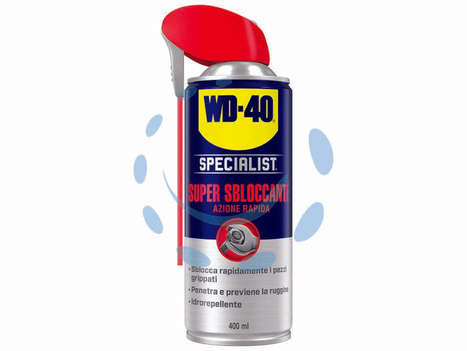 Wd-40 specialist spray supersbloccante - ml.400 - penetra rapidamente e libera i pezzi con notevole efficacia, resistente a temperature da -20°C a +90°C, erogatore doppia funz...