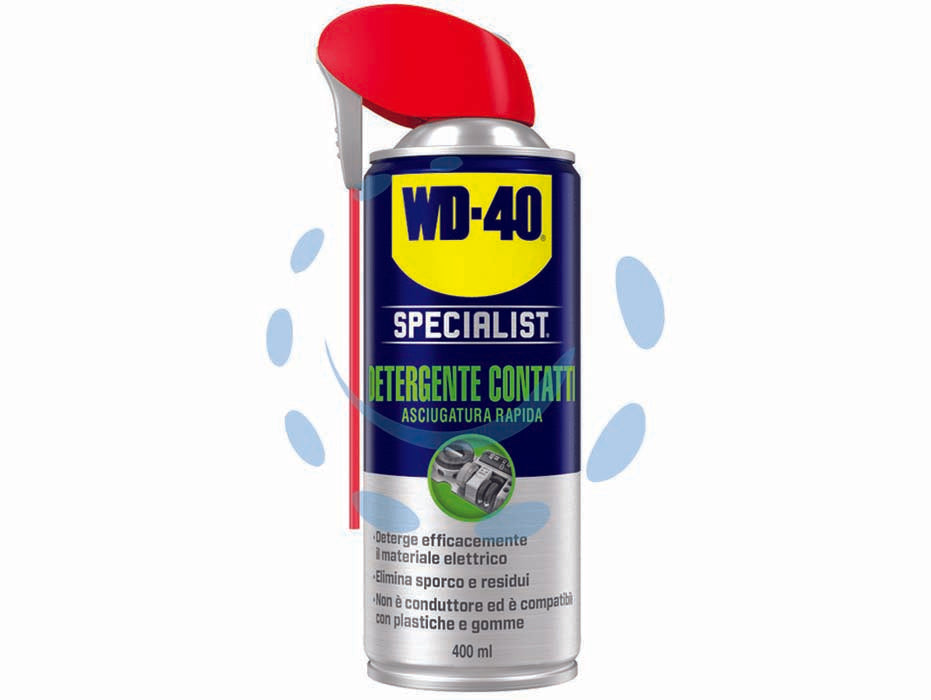 Wd-40 specialist spray detergente contatti - ml.400 - dissolve efficacemente l'unto, i depositi di grasso, la sporcizia, la polvere, i residui del flusso di saldatura e la condens...