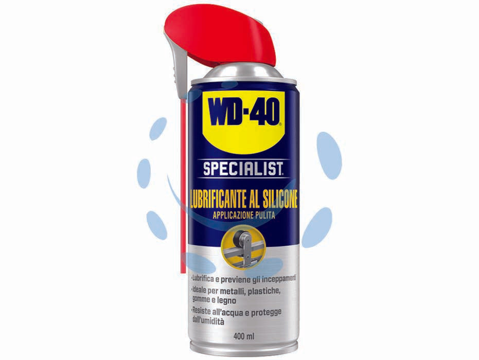 Wd-40 specialist spray lubrificante al silicone - ml.400 - non attira la sporcizia e assicura una lubrificazione per un perfetto movimento delle parti, resistente a temperature da -35°...