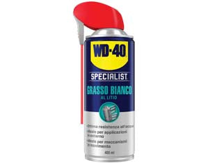 Wd-40 specialist spray grasso bianco al litio - ml.400 - con la sua formula spessa permette una lubrificazione a lunga durata, resta ben aderente al supporto e non cola, resistente a...