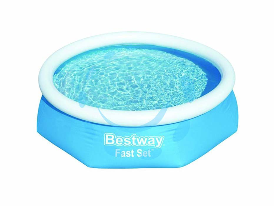 Piscina fast set autoportante tonda cm.183x51h. senza filtro - kg.12,8 - lt.940 (art.57392) - il telo è realizzato in PVC poliestere triplo strato, senza pompa, valvola di scolo, super compatta facile da trasportare e d...