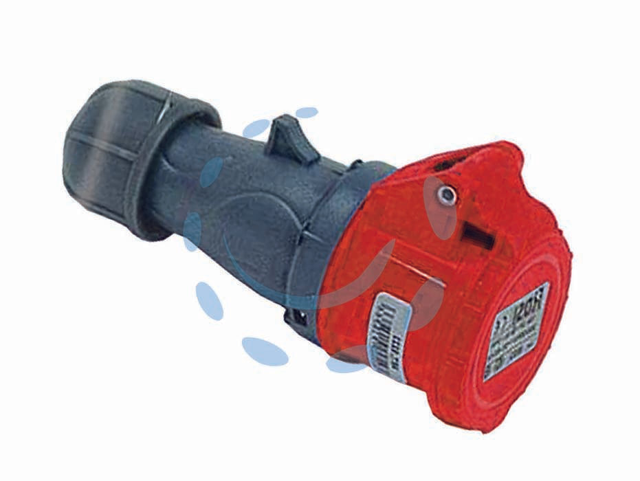 Presa industriale volante rossa 3p+t cee ip44 -16A colore rosso - 3 poli + terra 380V