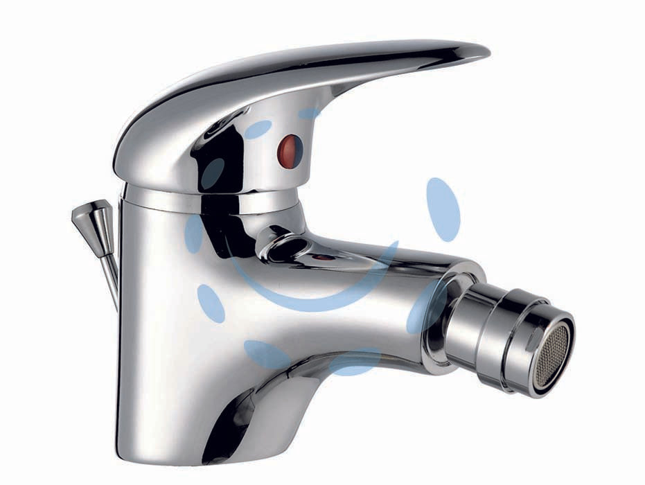 Miscelatore monocomando bidet serie start - cromato, getto con aeratore, scarico automatico e piletta