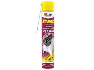 Insetticida speed schiumogeno per vespe - ml.750 - aerosol a base acquosa speccifico per il trattamento di nidi di vespe, adatto ad uso esterno, composizione: Transflutrina tec...