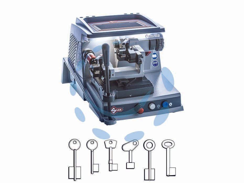 Macchina duplicatrice omnia  650 rpm SU ORDINAZIONE - duplica chiavi mappa/doppia mappa maschio e femmina/chiavi con fermo centrale e chiavi a pompa,  movimentazione fluida su boc...