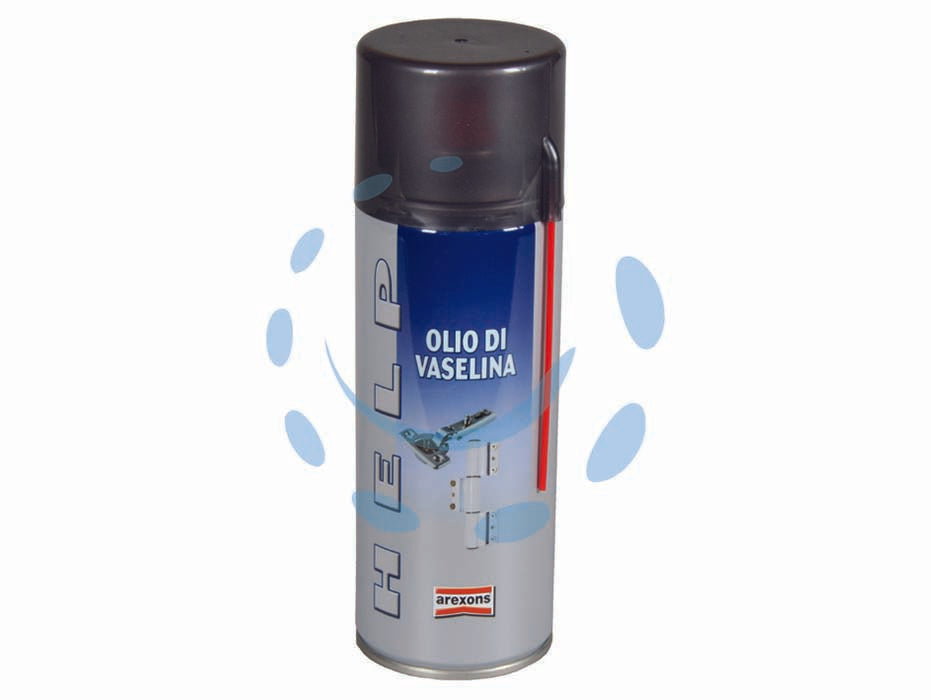 Olio di vaselina spray - ml.400 - in bomboletta spray in metallo, lubrificante a base di olio di vaselina di tipo farmaceutico, inodore, incolore, adatto per s...