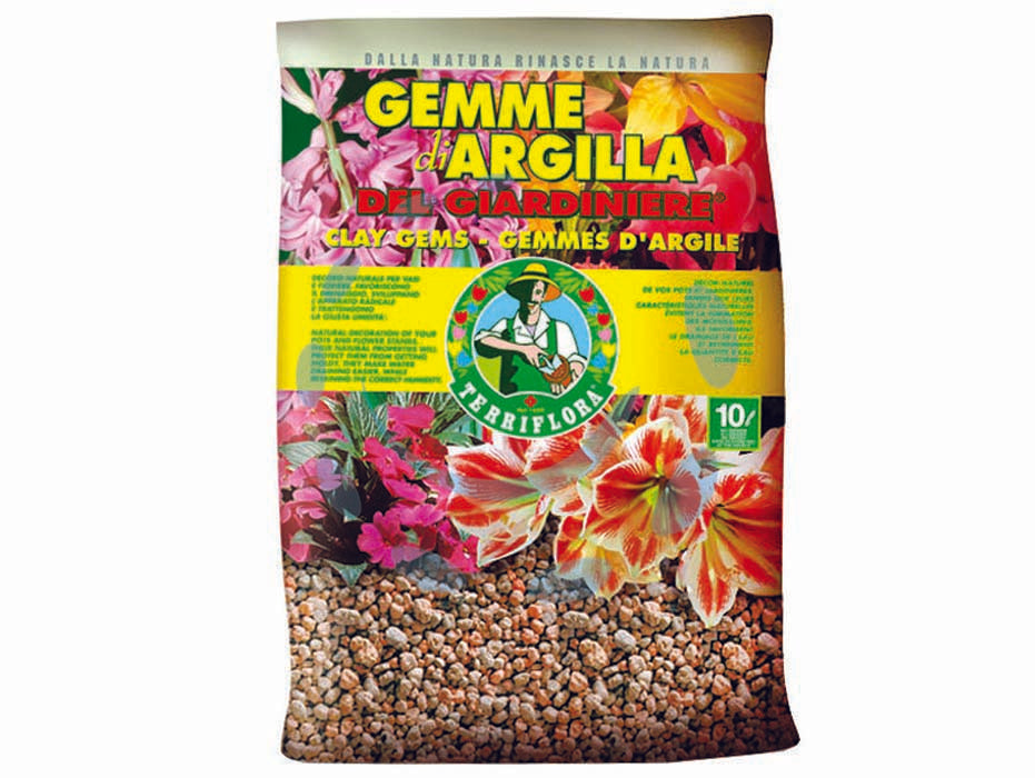 Gemme di argilla lt.10 - le gemme di argilla messe sopra il terriccio sono un decoro naturale per vasi e fiori e grazie alle loro proprietà naturali e...