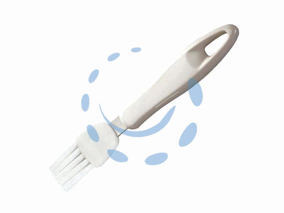 Pennello da cucina presto - cm.19 - setole nylon, manico plastica resistente, foro appendere, colore bianco, lavabile in lavastoviglie, Ideale per spalmare facil...