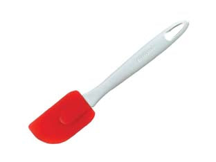 Spatola in silicone presto - cm.26 - adatta per tutti i tipi di pentole antiaderenti, silicone di ottima qualità, resistente fino 220°, manico in plastica, gancio...