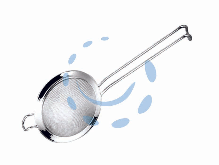 Colino acciaio inox - ø cm.8 - acciaio inox ottima qualità, maglie fini perfette per setacciare liquidi o ingredienti secchi, disponibili in diverse misure:...