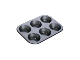 Stampo per 6 muffin delicia - cm.26x18 - teglia con rivestimento antiaderente, resistente alle alte temperature del forno, è consigliato imburrare/oliare e infarinare...