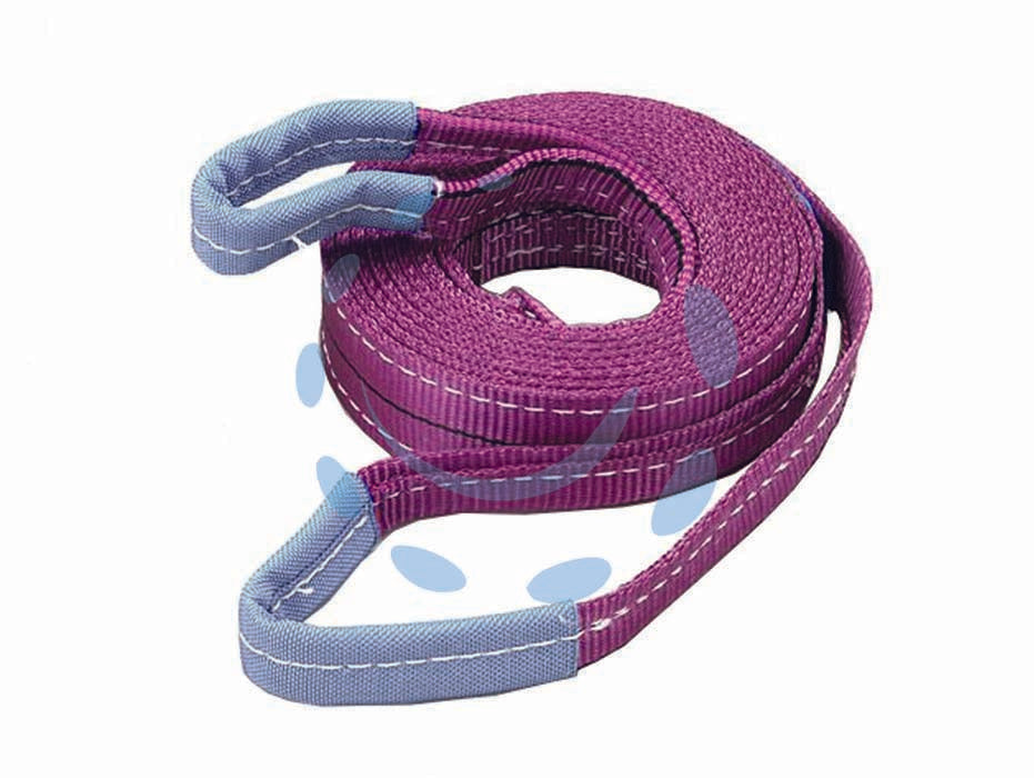 Cinghia di sollevamento con fascia  a doppio strato mm.50 - mt.5 x mm.50h. - portata Kg.1000 colore viola - asole rinforzate