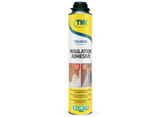 Schiuma poliuretanica tekapur insulation adhesive - ml.800 applicazione con pistola - arancio - adesivo poliuretanico a bassa espansione ideale per l'incolllaggio di pannelli in genere e blocchi rettificati, sostituisce g...