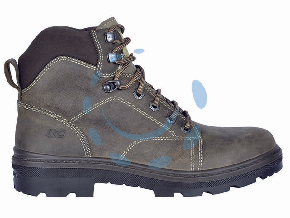 Scarpa da lavoro alta land bis s3 - n°40 - tomaia in nubuck marrone Pull-up idrorepellente, fodera in TEXELLE poliammide, traspirante, assorbente e deassorbente, antiab...