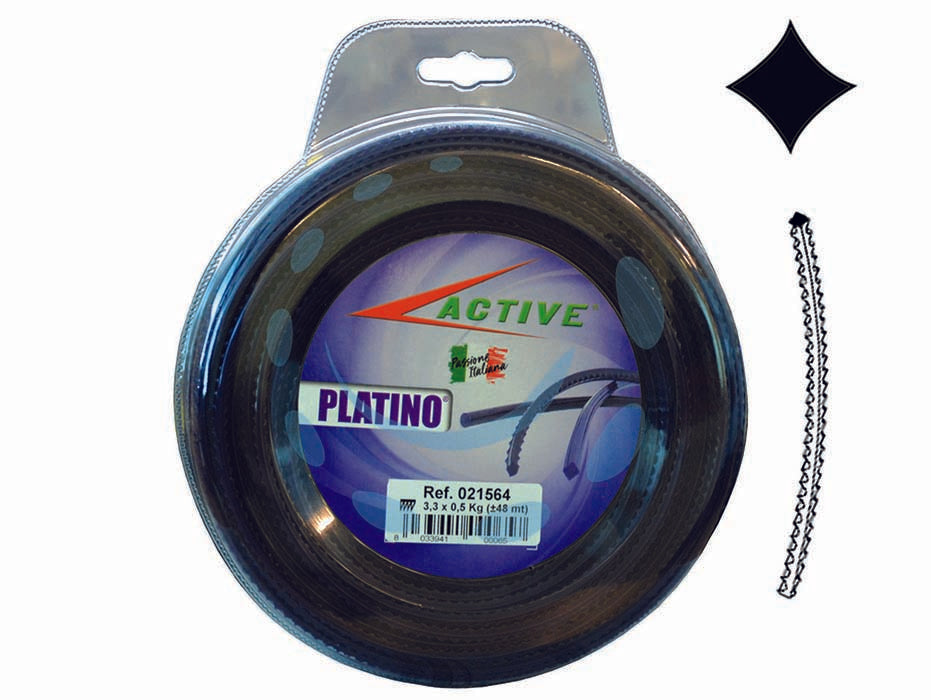 Filo nylon platino seghettato viola  per decespugliatori - ø mm.4 - blister mt.30 - filo che grazie alle sue eccezionali caratteristiche in termini di resistenza e di durata si posiziona come un prodotto veram...