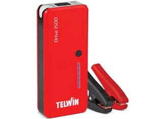 Avviatore/power bank drive 1500 12v con 2 porte usb e 2 luci - avviatore multifunzione al litio, ultracompatto, per emergenza, a 12V per moto, auto, camper, motori marini, furgoni, etc., p...