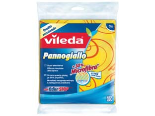 Panno milleusi pannogiallo cm.40x36 - Tessuto non tessuto con 30% microfibra, trattamento antibatterico Odor Stop,  ideale per lavare, asciugare e spolverare,  ada...