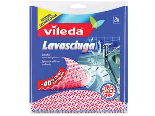 Panno multiuso lavasciuga cm.36x34 - Tessuto non tessuto con microfibra, maggiore durata e resistenza, prestazioni pulenti superiori, trattamento Odor Stop: previ...