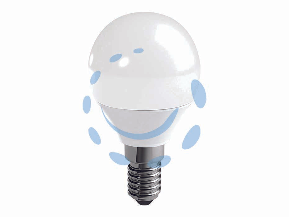 Lampada led sfera opale e14 - 4,9w - E14 - 6500°K fredda 470 lm - 210° - -220-240V lampada led, durata media 15.000 ore, lampada dotata di tecnologia LED è in grado di emettere la stessa luminosità ...