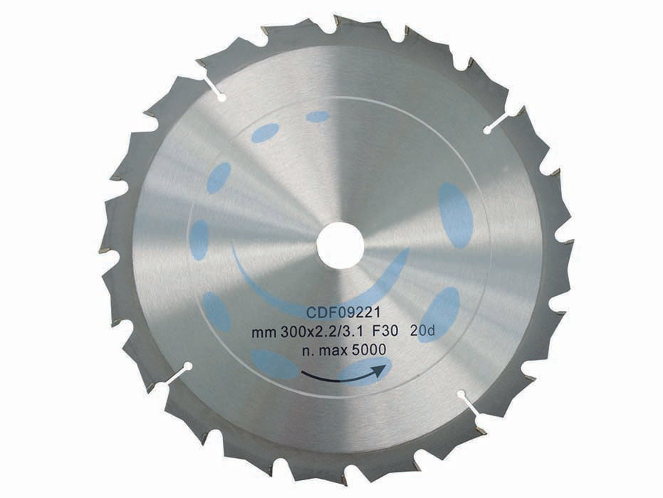 Disco lama circolare widia dentatura alternata - ø mm.315 foro 30 denti 40 sp.mm.2,2 - acciaio widia al carburo di tungsteno, dentatura alternata con limitatore di truciolo