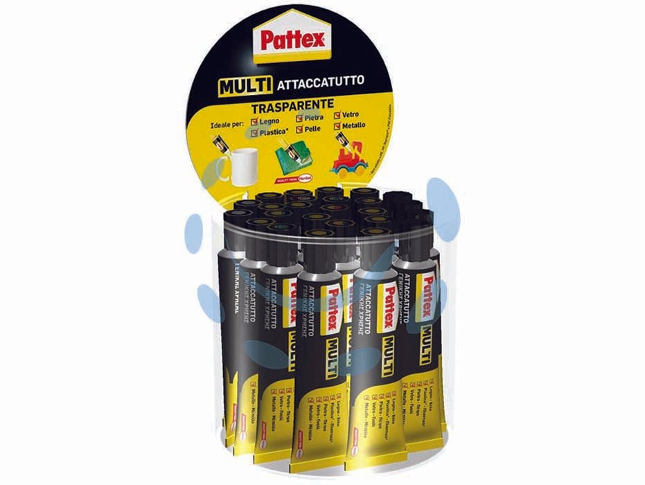 Pattex multi attaccatutto - ml.20 - si stende facilmente ed incolla efficacemente moltissimi materiali come carta, cartone, legno, sughero, stoffa, pelle, suppor...