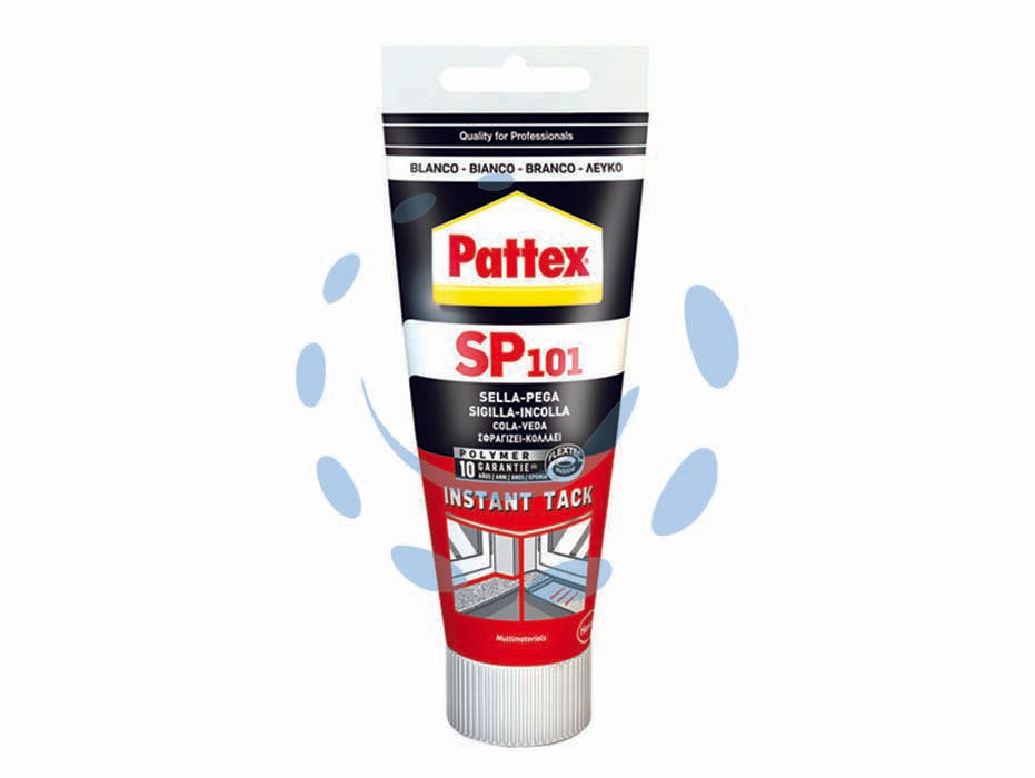 Pattex sigillante sp101 instant tack - ml.80 - sigillante elastico ad elevata presa iniziale basato sulla tecnologia esclusiva di Henkel Flextec, reticola a contatto con l’...