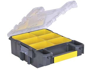 Cassetta portaminuteria organizer fatmax mini - cm.35,9x26,1x11,5h. (FMST1-72378) - coperchio in policarbonato trasparente per la massima visibilità del contenuto, 6 vaschette removibili, possibilità di sovrap...