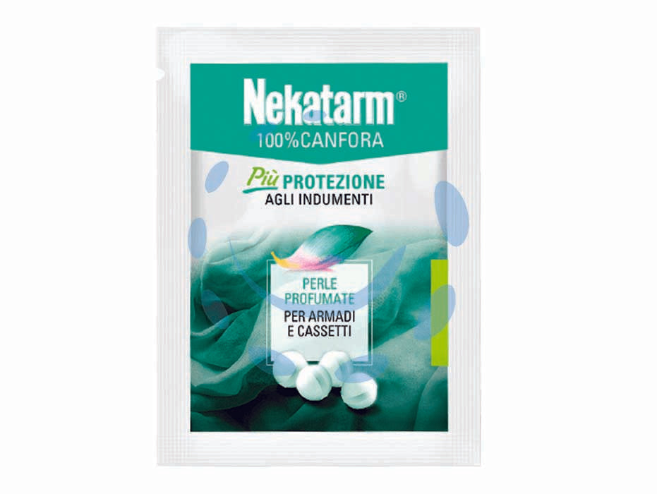 Nekatarm canfora profumata perle gr.50 - antitarme naturale ideale nei cambi di stagione, lascia un gradevole profumo, bastano poche palline per proteggere gli indume...