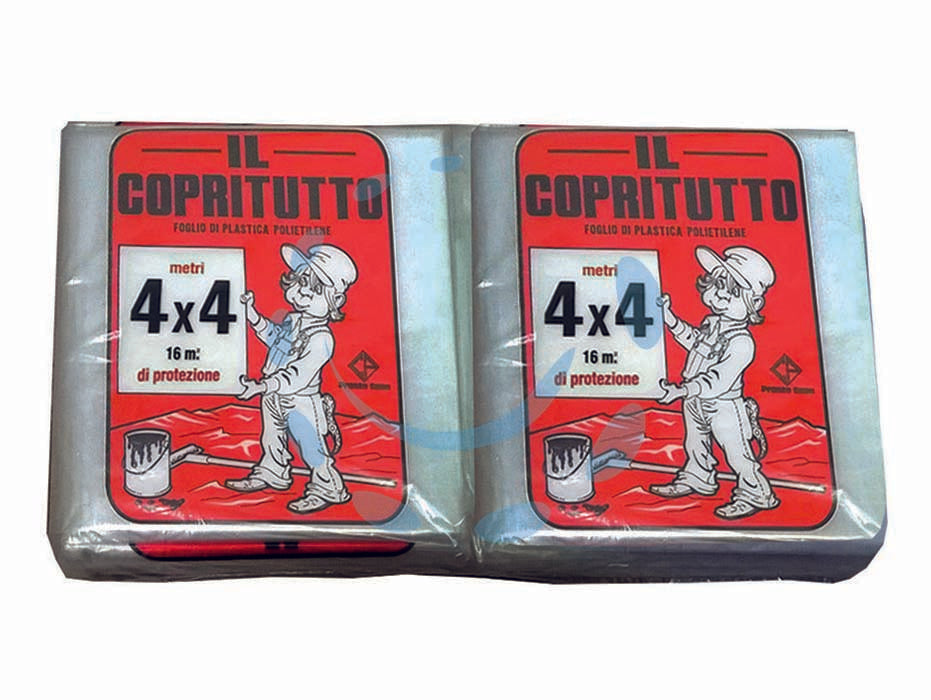 Telo copritutto grigio mt.4x4 - mt.4x4 gr.220 - Nessuna Descrizione per questo prodotto