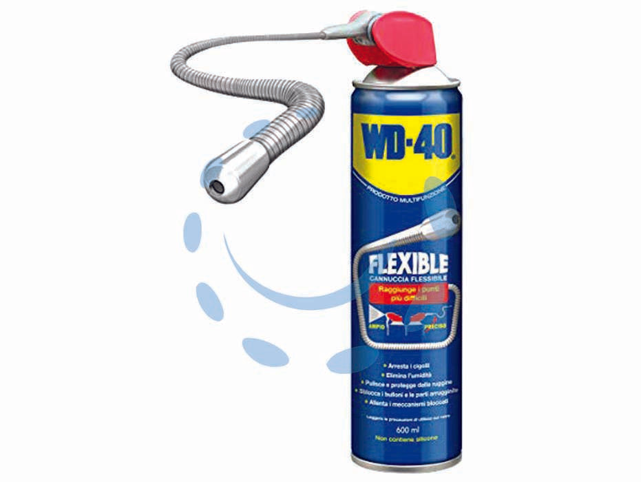 Wd-40 lubrificante spray multiuso flexible ml.600 - ml.600 spray - protegge il metallo da ruggine e corrosione, penetra e lubrifica nelle parti bloccate, elimina e protegge dall’umidità qualsi...