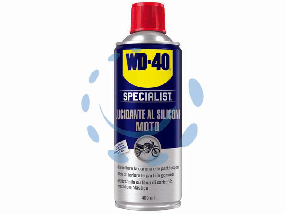 Wd-40 specialist moto spray lucidante al silicone - ml.400 spray - ideato per dare brillantezza alla vostra moto, la formula ad evaporazione veloce agisce rapidamente, vantaggi del prodotto: d...