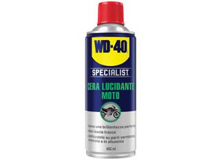 Wd-40 specialist moto spray cera lucidante - ml.400 spray - formulato per donare lucentezza alla vostra moto, esercita un’azione protettiva, facilitando lo scivolamento delle gocce di a...