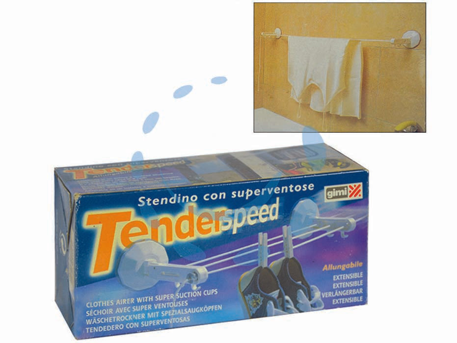 Stendibiancheria tenderspeed  da bagno con braccetti a ventosa - Nessuna Descrizione per questo prodotto